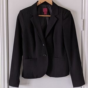 Women's Solid Black Dress Blazer